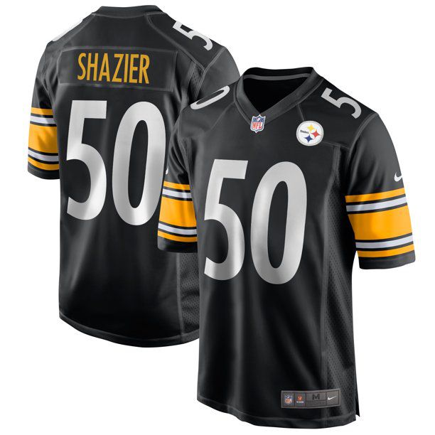 Men Pittsburgh Steelers 50 Ryan Shazier Nike Black Game NFL Jersey